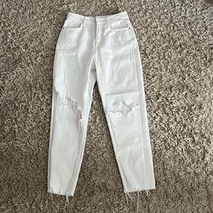 Zara High Rise Straight Leg Jeans